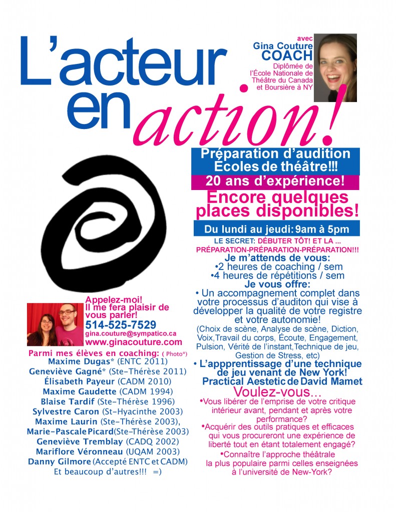 ActeurEnAction!PreparationAudition2011